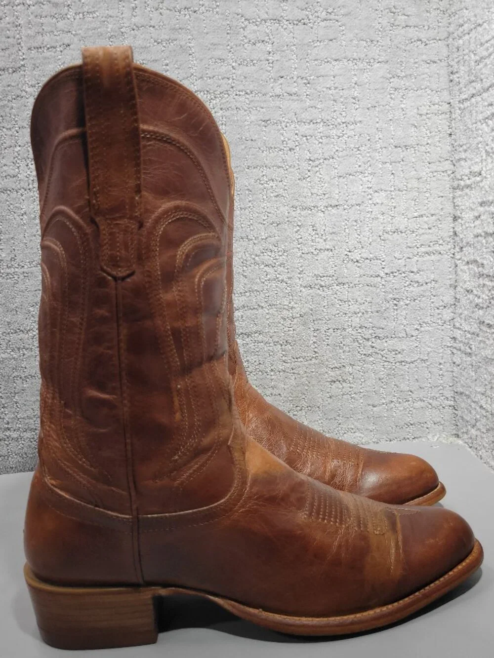 Tecovas The Cartwright Men's Size US 10.5D Scotch Goat Pull-On Western Boots.